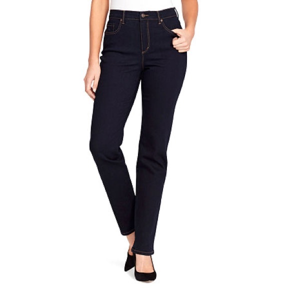 Gloria Vanderbilt Blue Straight Leg Jeans - Picture 1 of 2